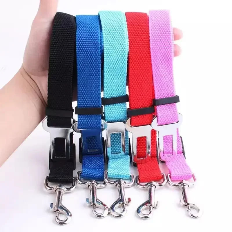 Adjustable Dog & Cat Car Harness with Seat Belt Strap